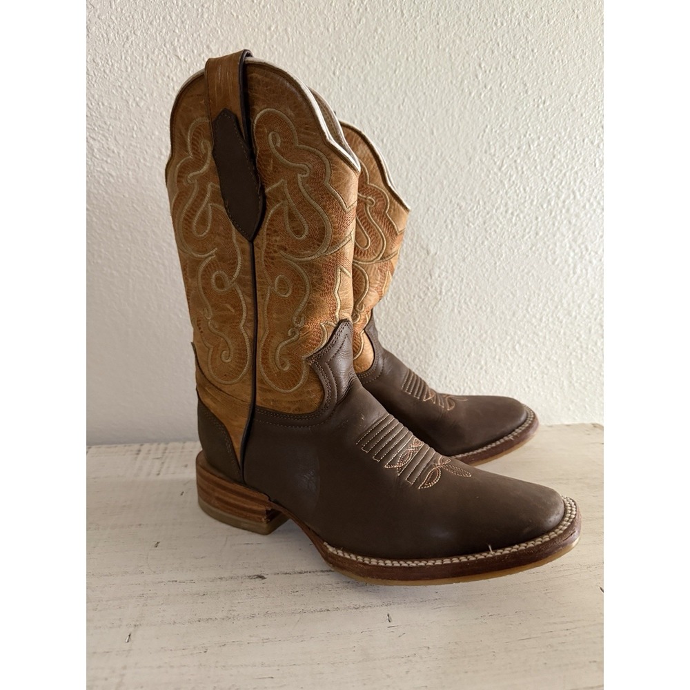 ESTRELLA  Cowboy Boots Mens Sz Mexico‎ 25.5 Western Rodeo Leather